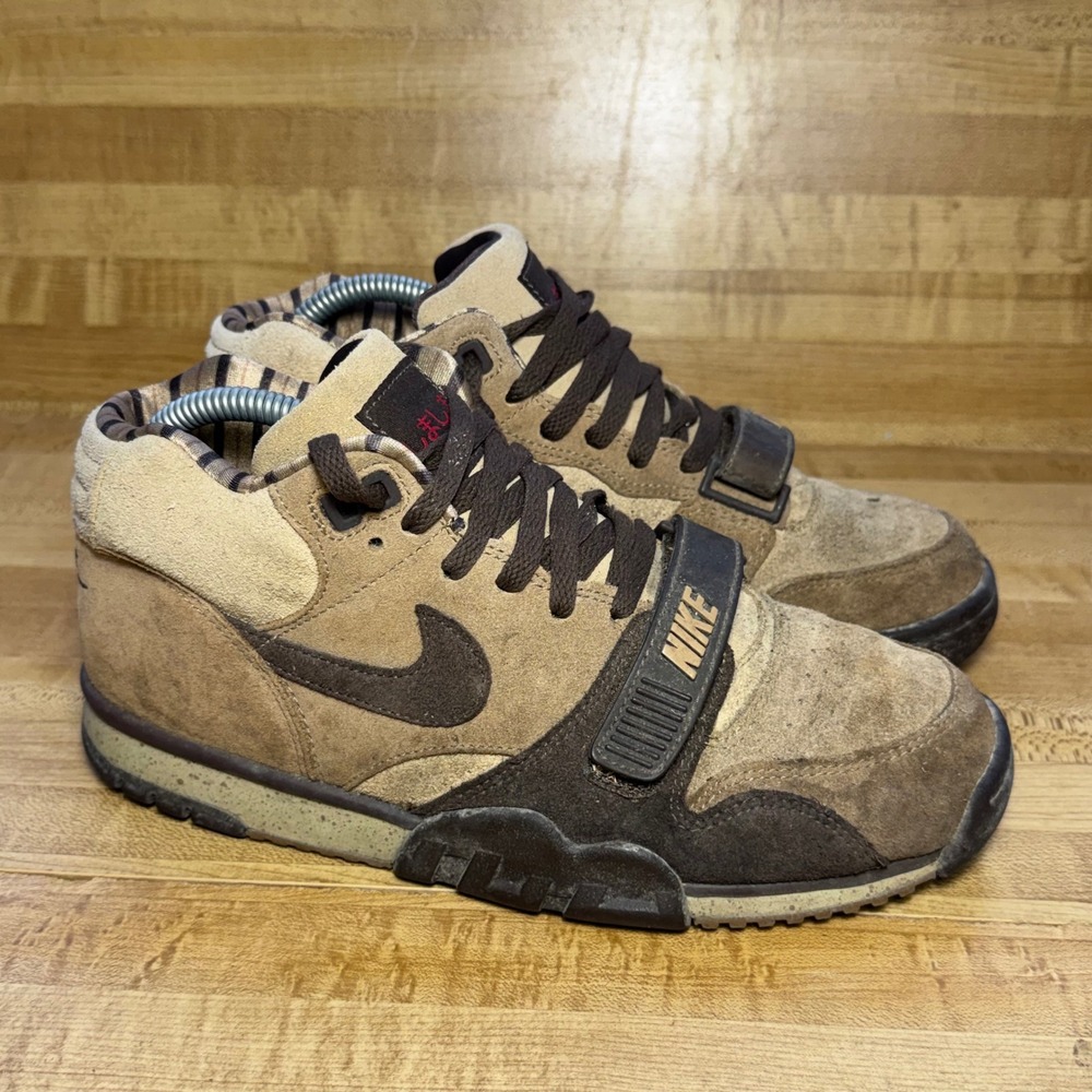 Nike Air Trainer 1 Shima Shima Brown Suede 307446-221 Mens Size 7